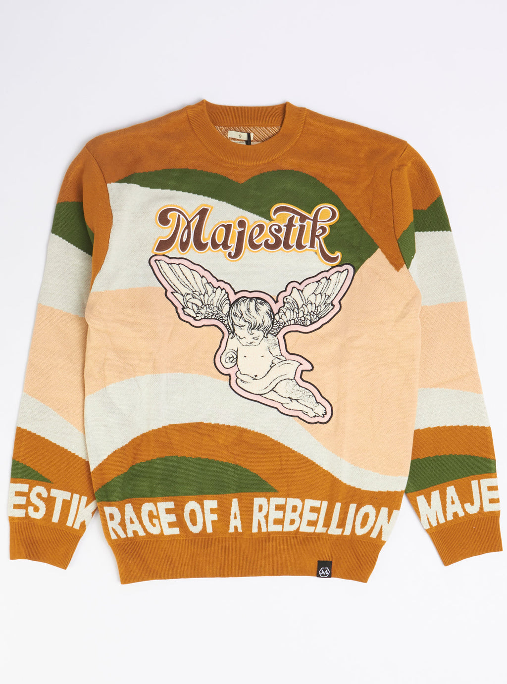 Majestik Sweater - Rage Of A Rebellion - Multi Timber - SW2235