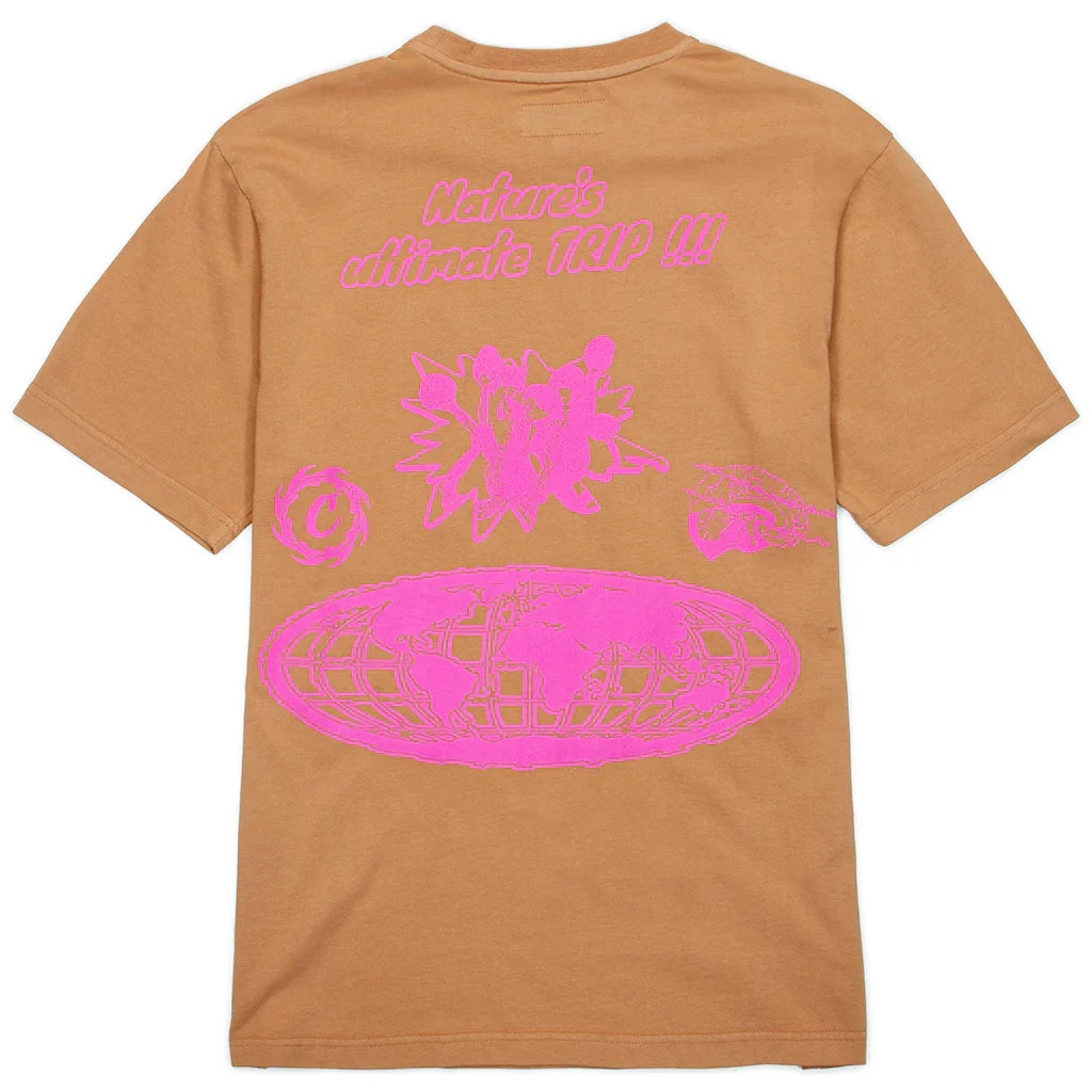 Cookies T-Shirt - Slow Burn Pigment SS Knit - Brown - CM241KST15