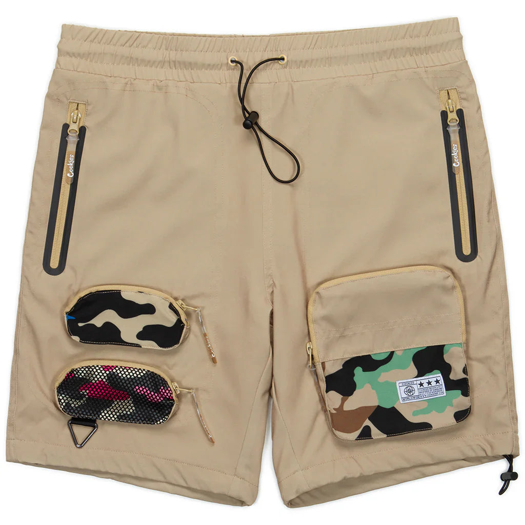 Cookies Short Set - Smoke Ops Woven - Light Khaki - CM242WST10