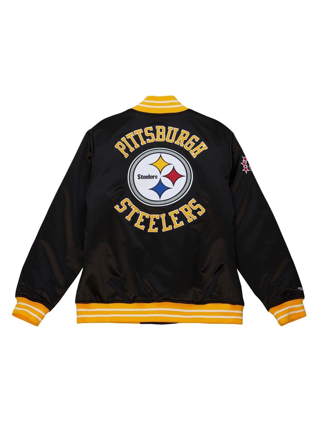 Mitchell & Ness Kids Jacket - Heavy Weight Satin - Pittsburgh Steelers - Black - 9N1B7NALZ-STE