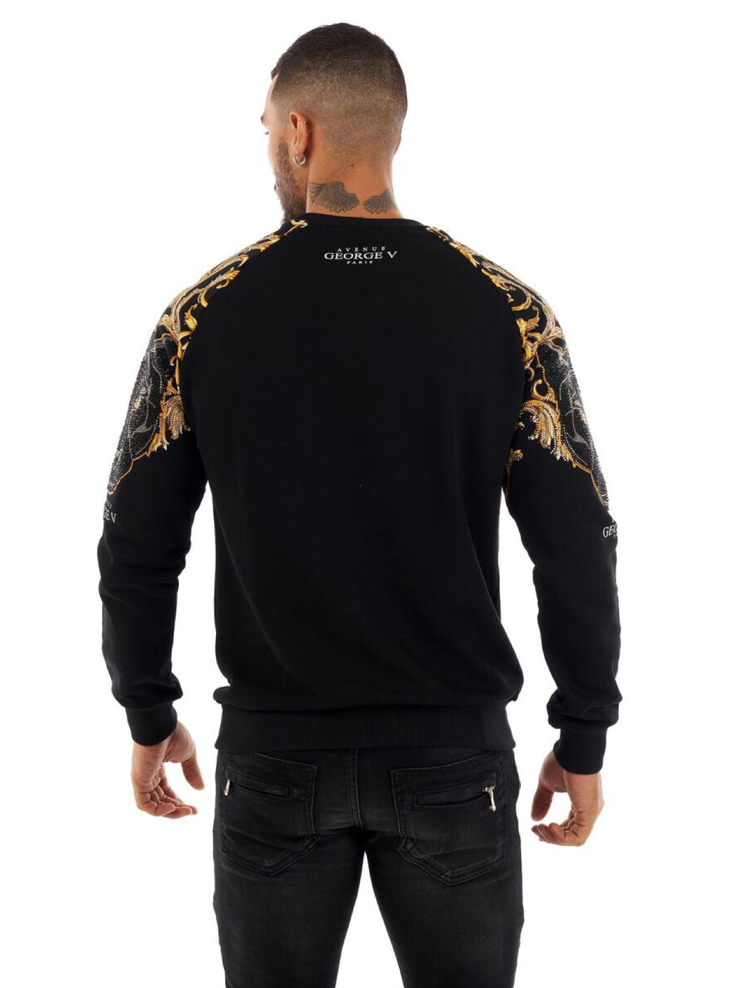 George V Sweatshirt - Elegantly Strong - Black - GV2413