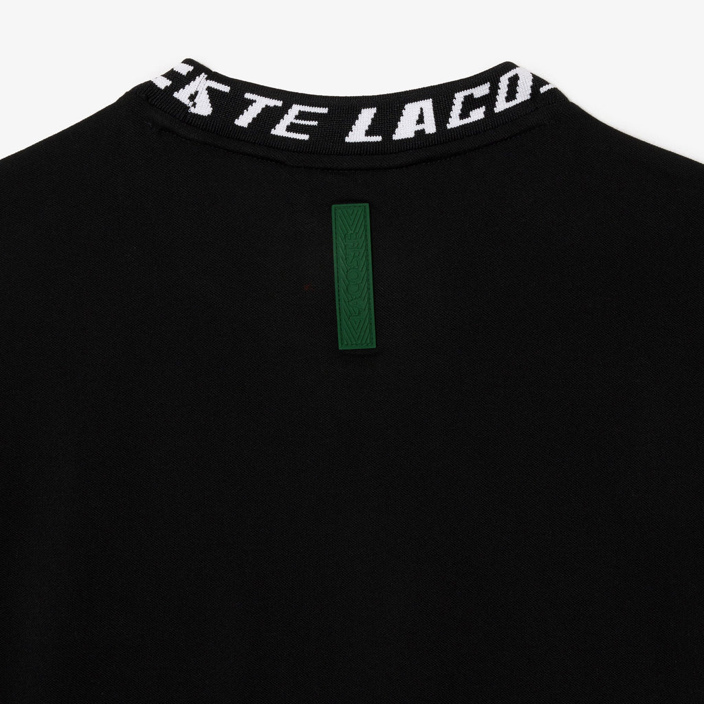 Lacoste T-Shirt - Regular Fit Branded Collar - Black - TH968751