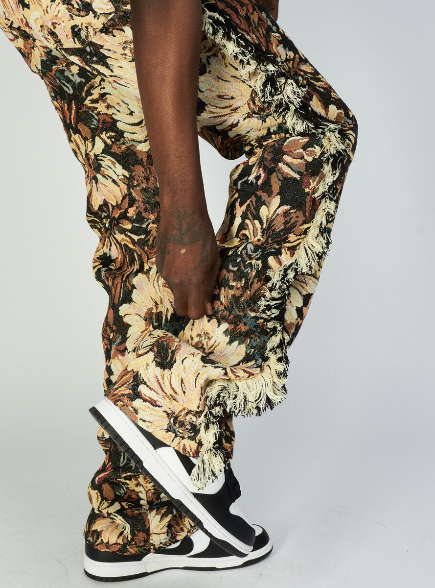 Politics Jeans - Woven Stacked With Frey - Tan Jacquard - Donovan 503