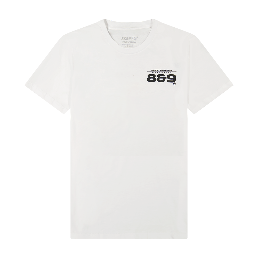 8&9 T-Shirt - Turbo White