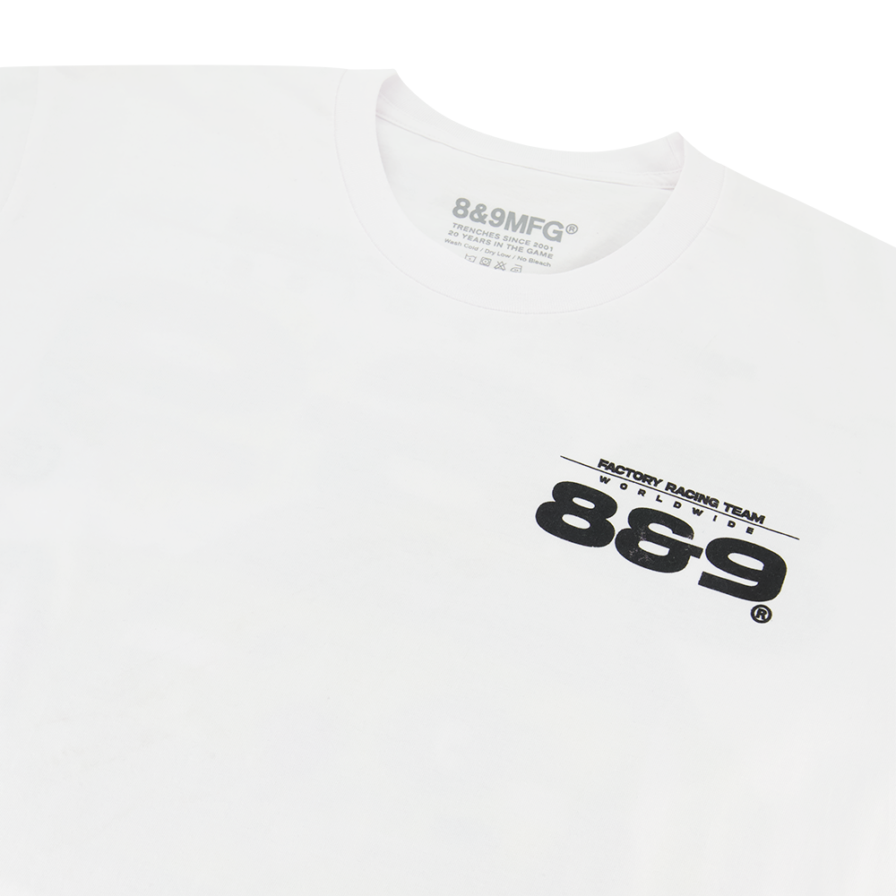 8&9 T-Shirt - Turbo White
