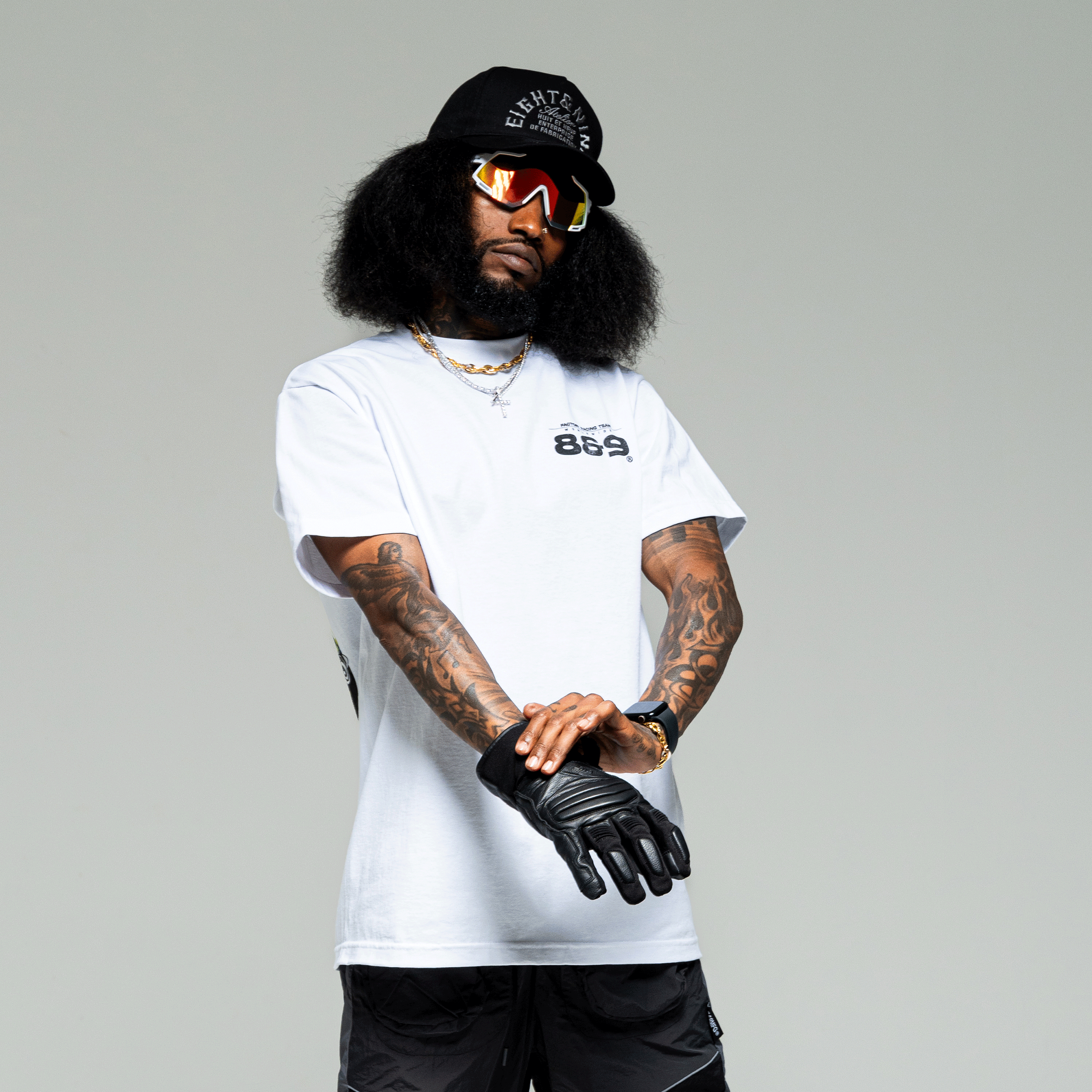 8&9 T-Shirt - Turbo White