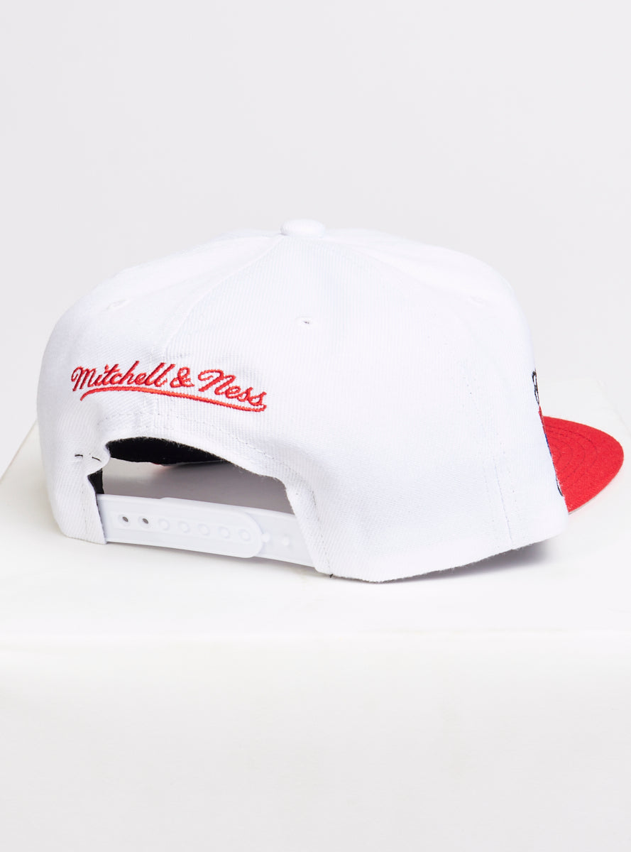 Mitchell & Ness Hat - NBA Glow Team Snapback - Rockets - White and Red - SH21010