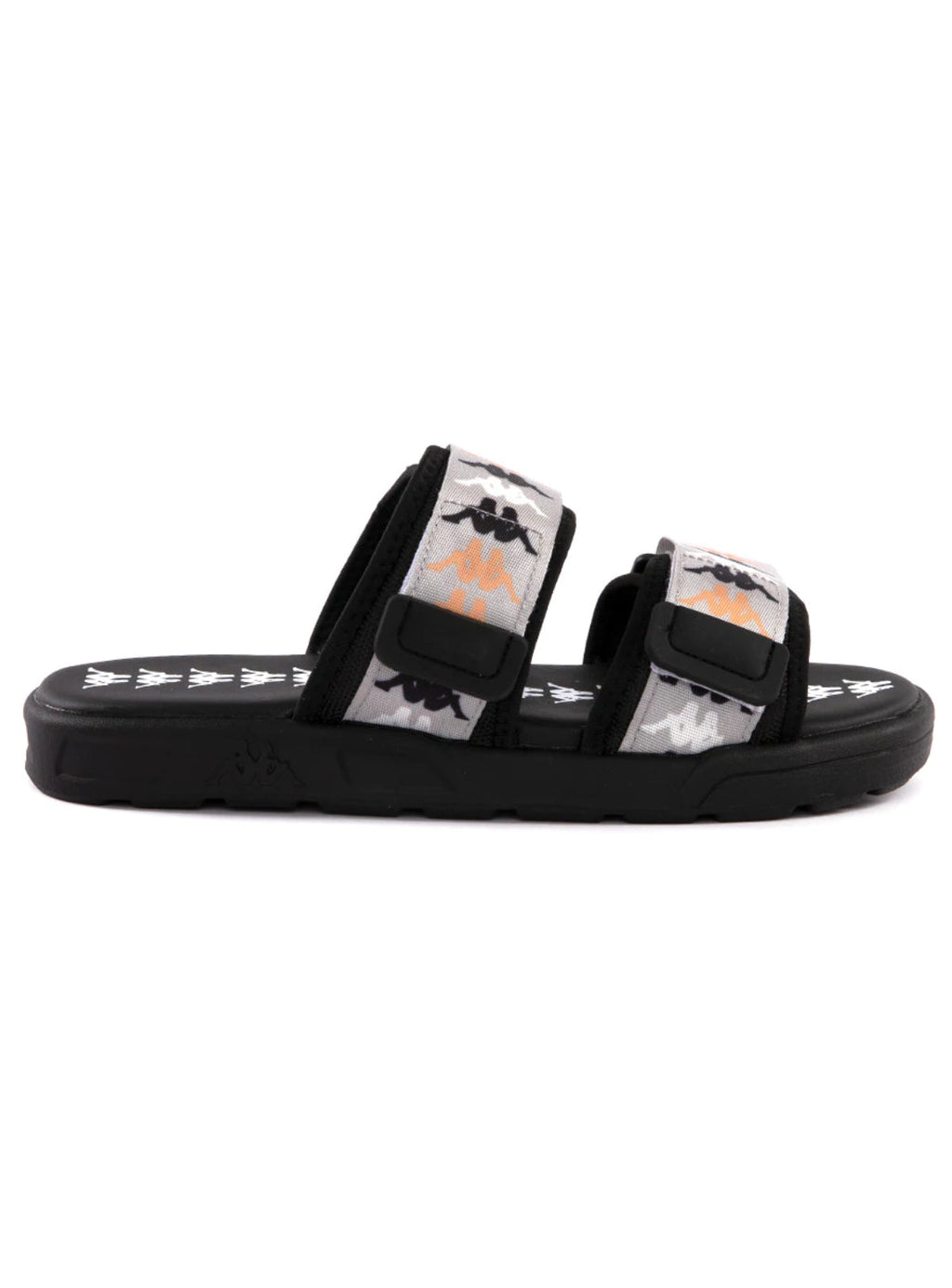 Kappa Slides - 222 Banda Aster 6 - Black-Grey-Yellow - 341B33W