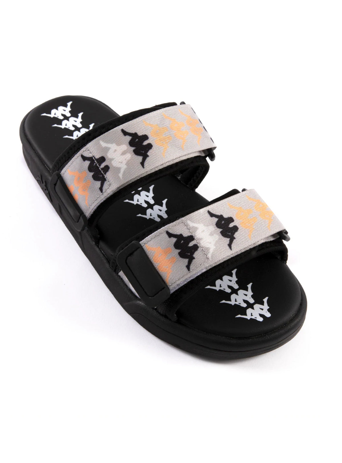 Kappa Slides - 222 Banda Aster 6 - Black-Grey-Yellow - 341B33W