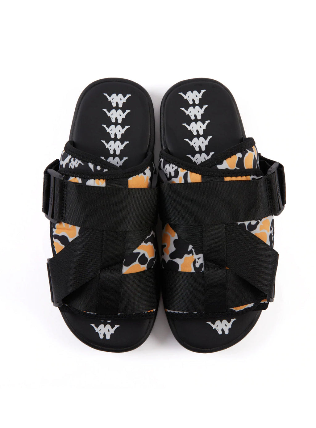 Kappa Slides - Authentic Taisy 1 - Black-Grey-Yellow - 381C4SW