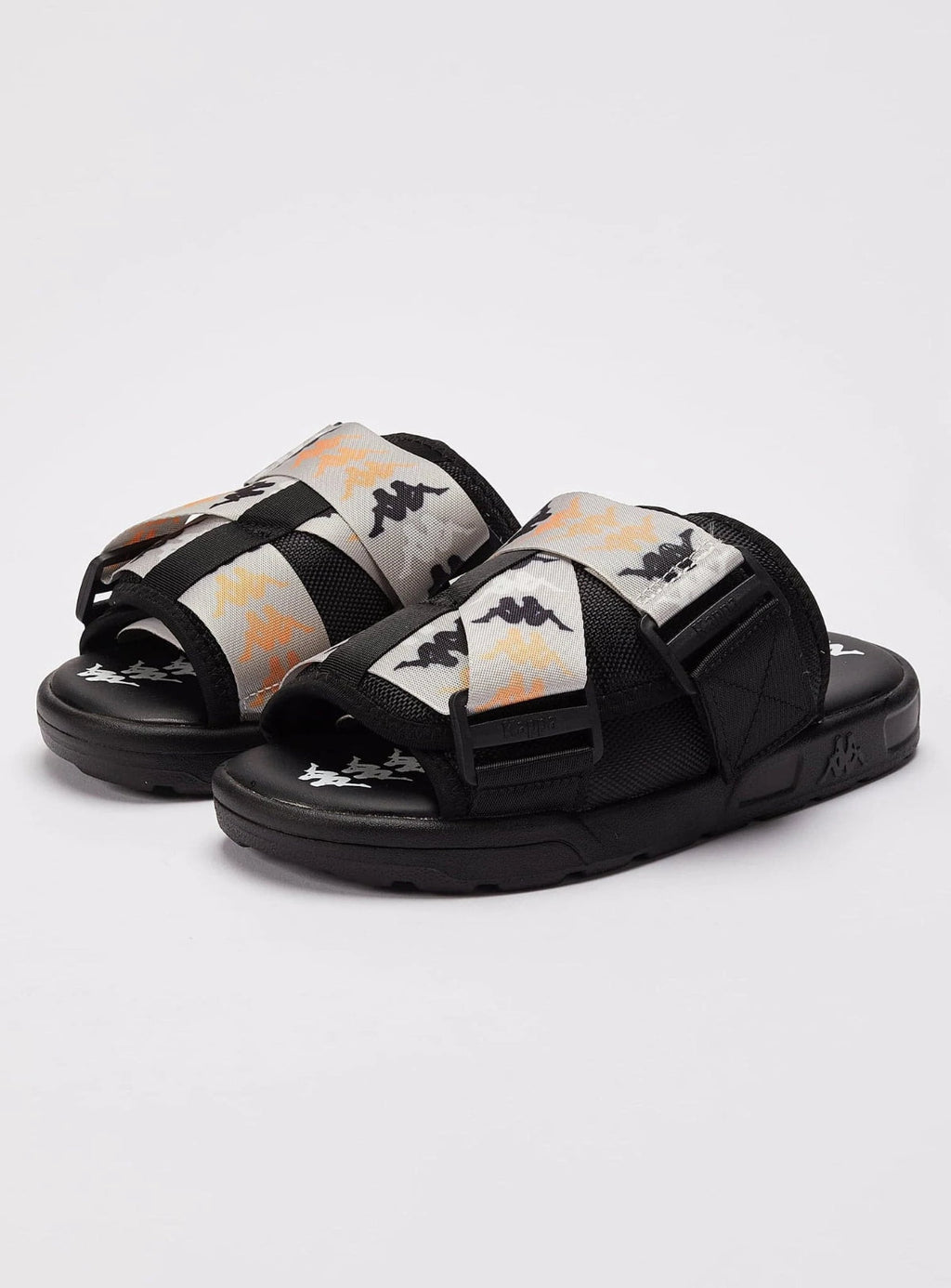Kappa Slides - Banda Mitel 8 - Black-Grey-Yellow - 341B32W