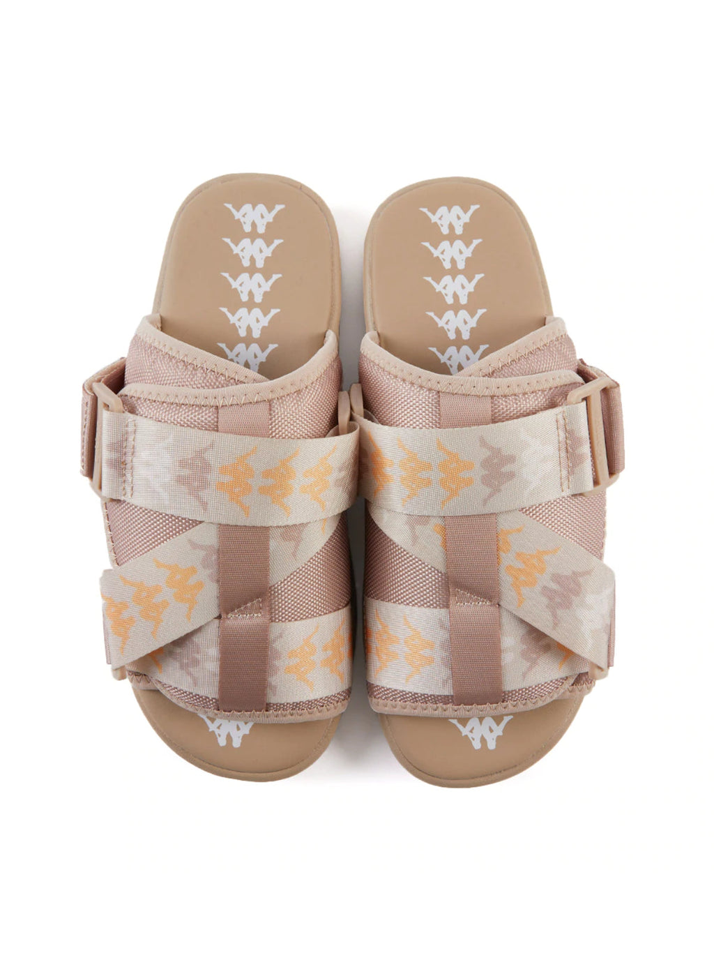 Kappa Slides - Banda Mitel 8 - Cream-Almond-Yellow - 341B32W