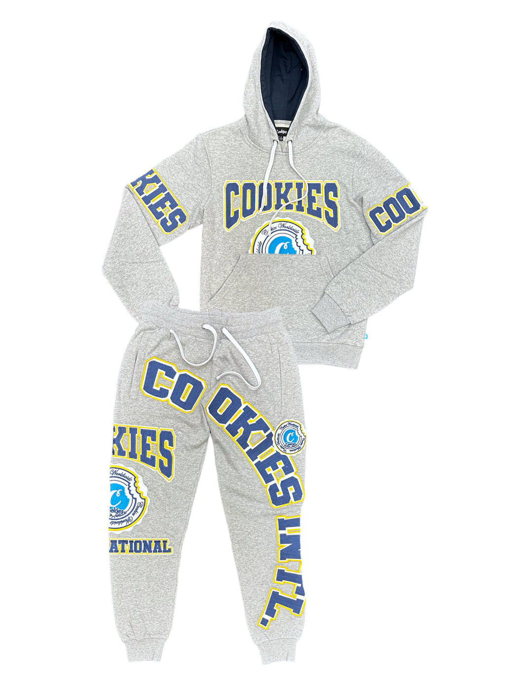 Cookies Sweatsuit - Double Up Fleece Pullover - Heather Grey - 1561H6082