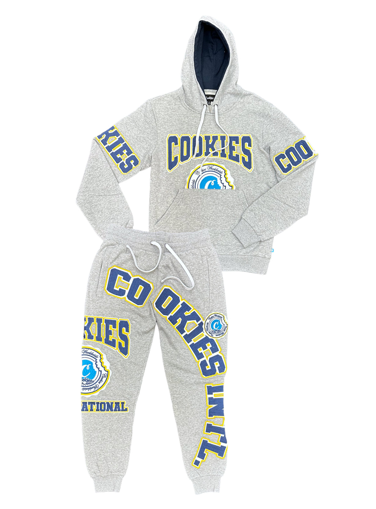 Cookies Sweatsuit - Double Up Fleece Pullover - Heather Grey - 1561H6082