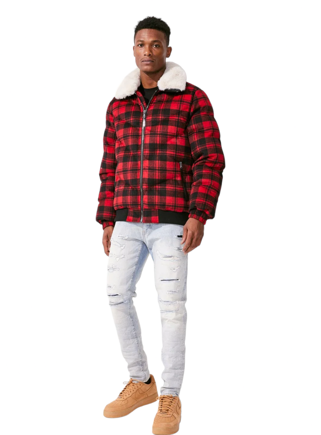 Jordan Craig Jacket - Everest Wool Bubble - Buffalo Plaid - 91583
