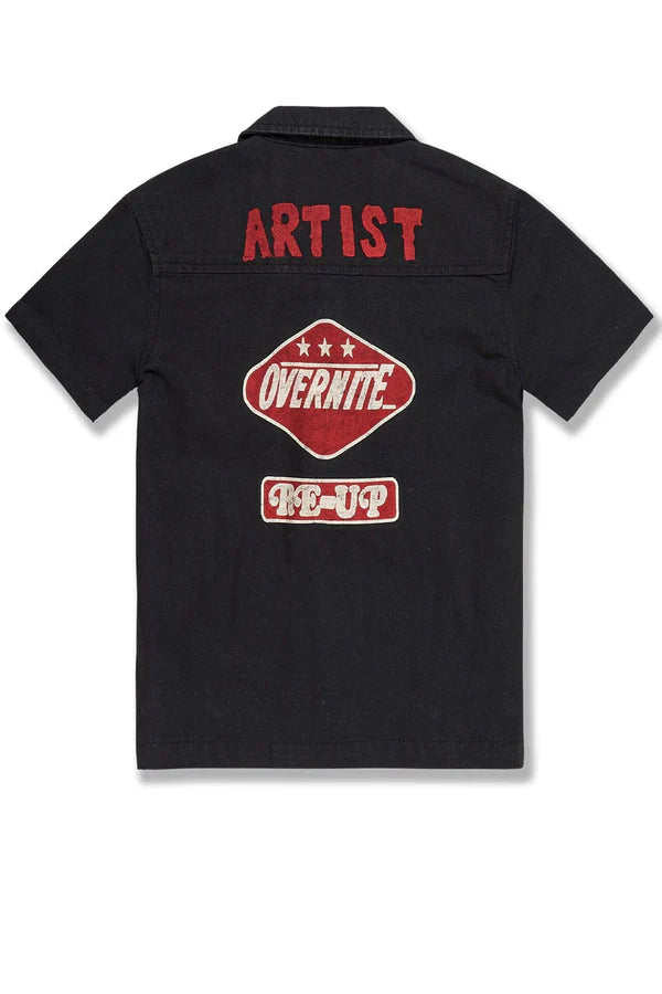 Jordan Craig T-Shirt - Kids The Re-Up Mechanic - Black - 2051