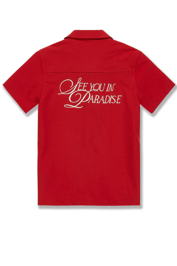 Jordan Craig T-Shirt - Kids Oakland Mechanic - Red - 2061