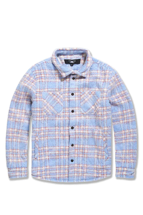 Jordan Craig Jacket - See You In Paradise Flannel Shacket - Sky Blue - 2561