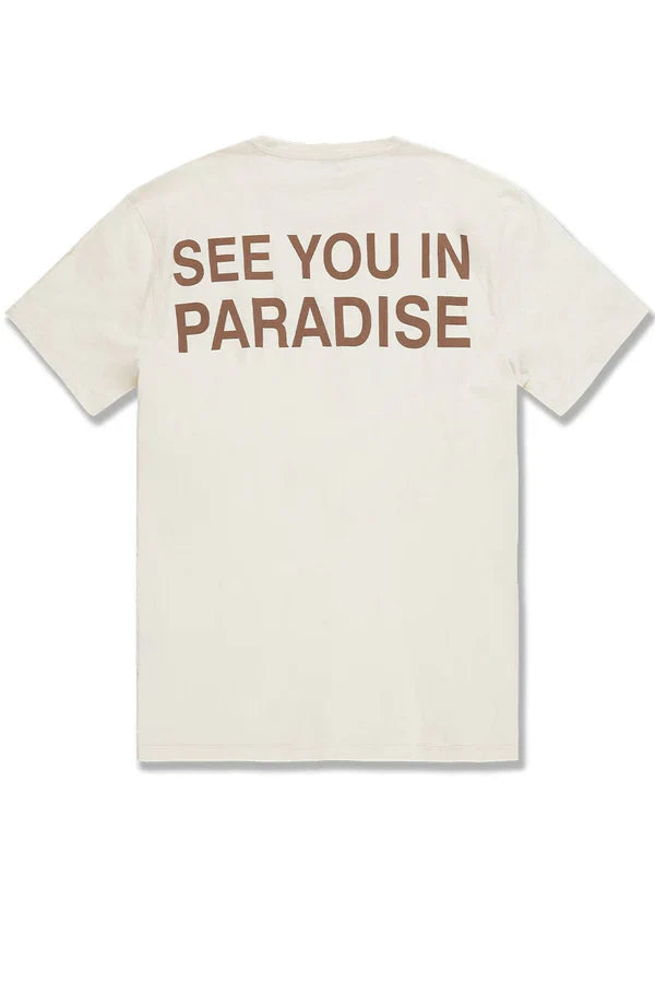 Jordan Craig T-Shirt - Paradise - Cream - 2565A