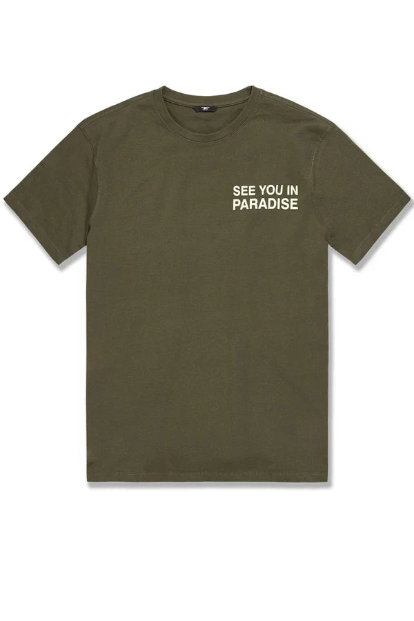 Jordan Craig T-Shirt - Paradise - Olive - 2565A