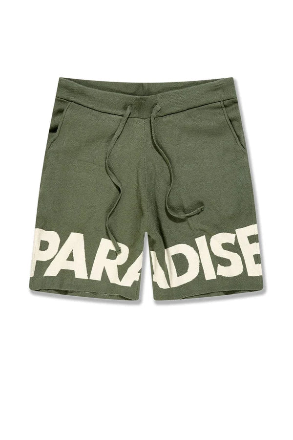 Jordan Craig Shorts - Retro Paradise Knit - Olive - 2565S