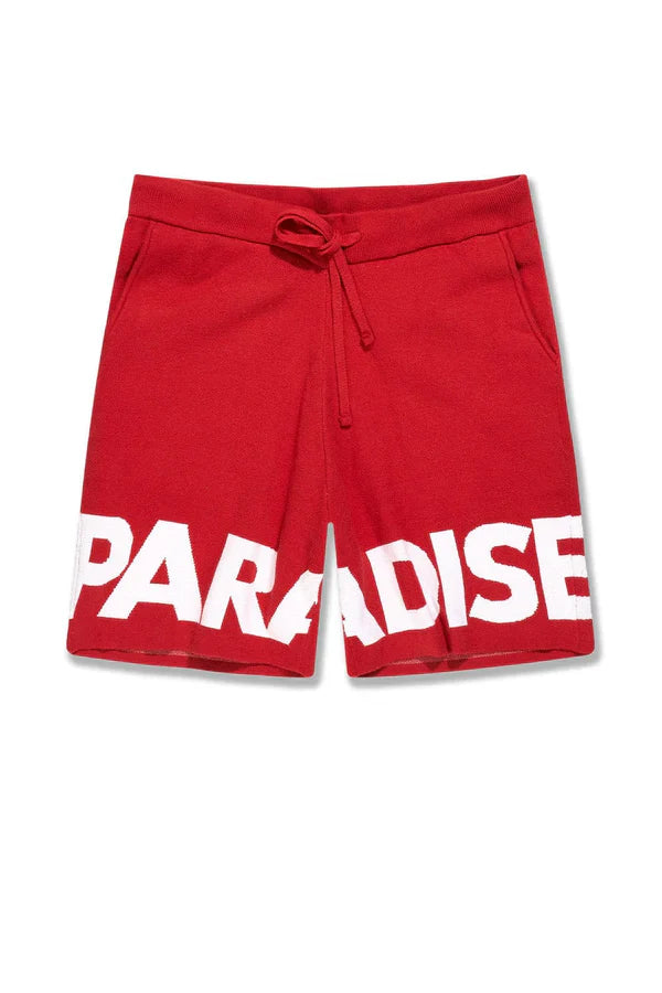 Jordan Craig Shorts - Retro Paradise Knit - Red - 2565S