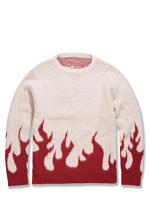 Jordan Craig Sweater - Inferno Crewneck - Blood ivory - 3977