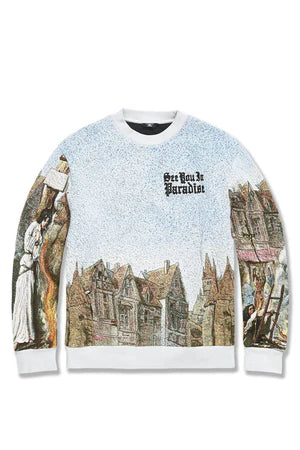 Jordan Craig Sweater - Martyer Crewneck - Light Blue - 3978