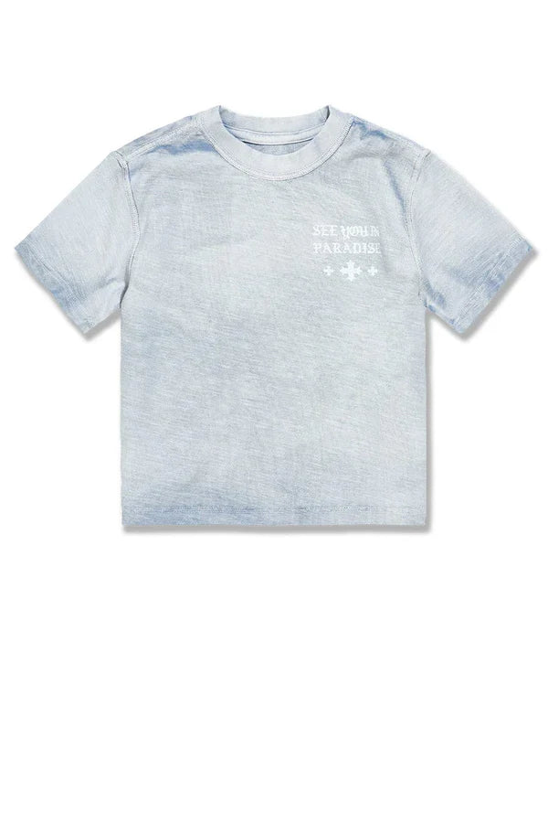 Jordan Craig T-Shirt - Kids SYIP Inside Out Cropped - Ice Blue - 9209A
