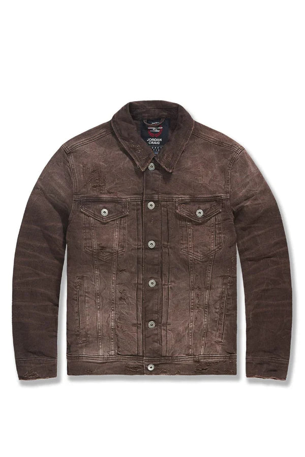 Jordan Craig Jean Jacket - Meadowlands Denim Trucker - Brown - JS1220RC
