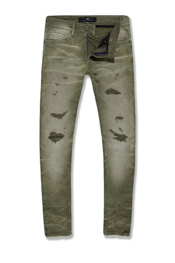 Jordan Craig Jeans - Sean Meadowlands Denim - Olive - JS1220RC