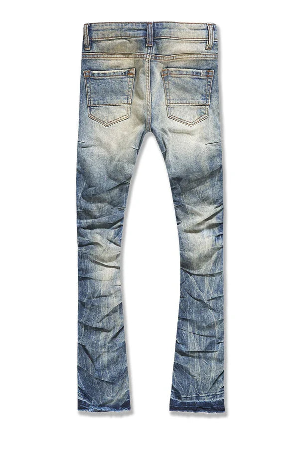 Jordan Craig Jeans - KIDS Stacked Ripple Effect - Desert Storm - JTF1157K