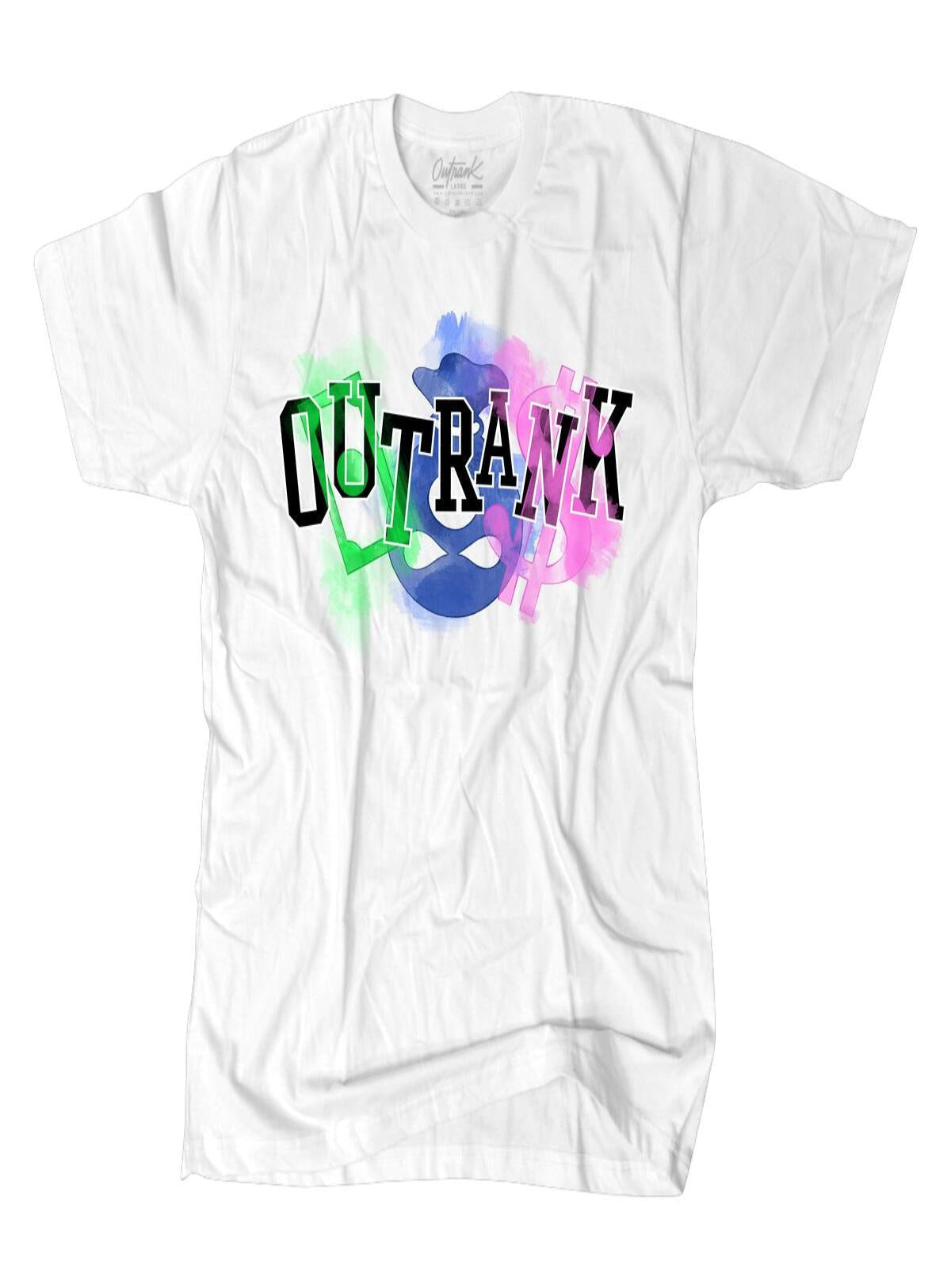Outrank T-Shirt - Watercolor - White - QS503