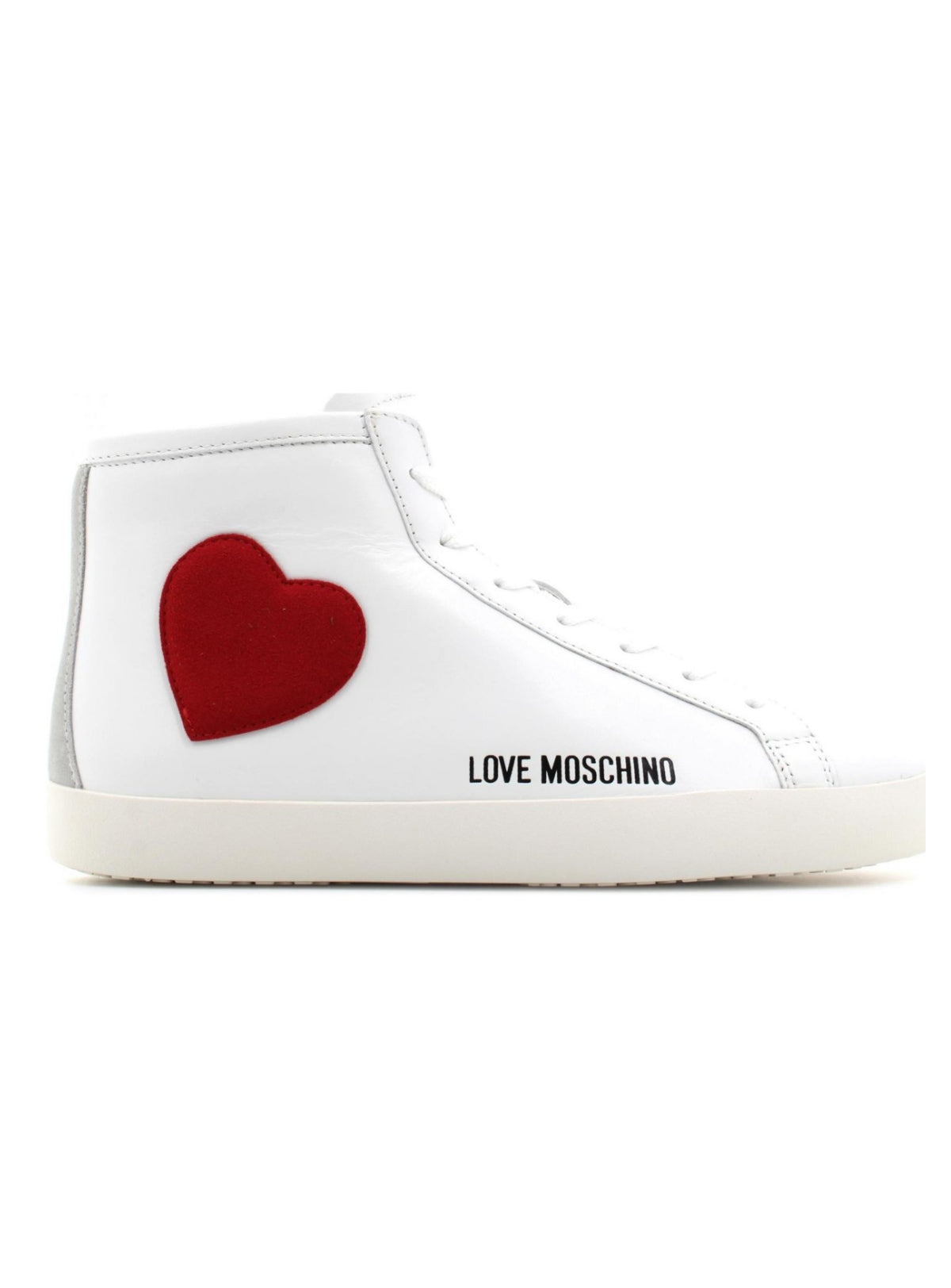 Love Moschino Shoes -  Women's high-top Sneakers - White - JA15412G1EI4410A