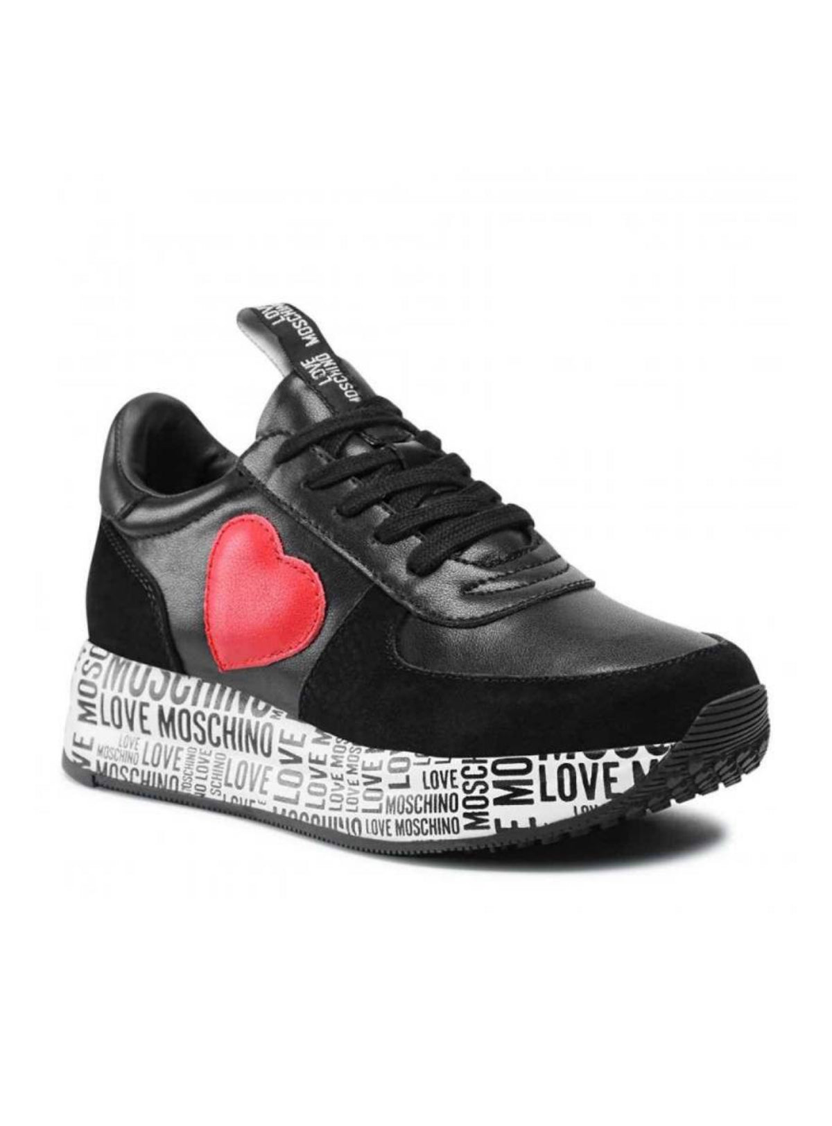 Moschino Shoes - Women's Sneakers Leather - Black - JA15364G1EIA400A