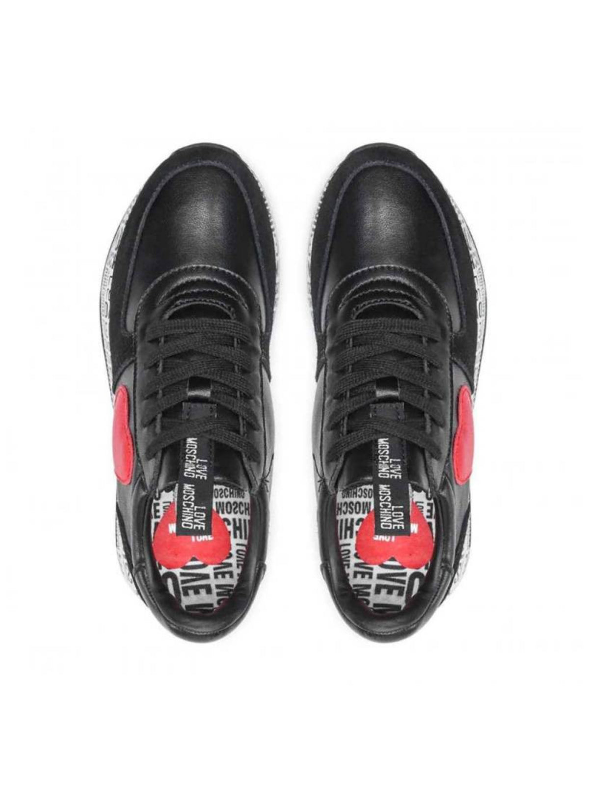 Moschino Shoes - Women's Sneakers Leather - Black - JA15364G1EIA400A