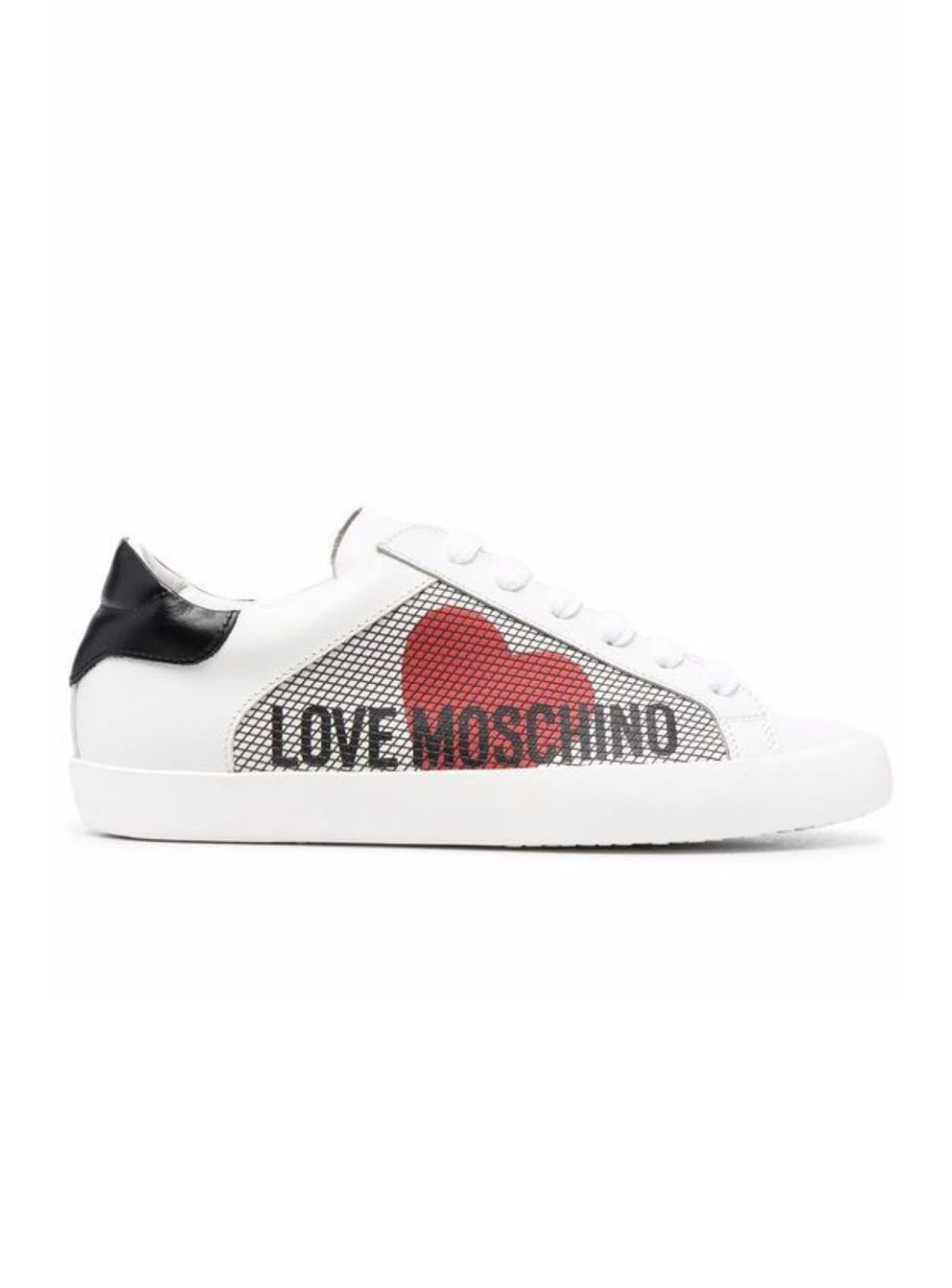 Moschino Shoes - Women's Sneakers Leather - White - JA15422G1EIA710A