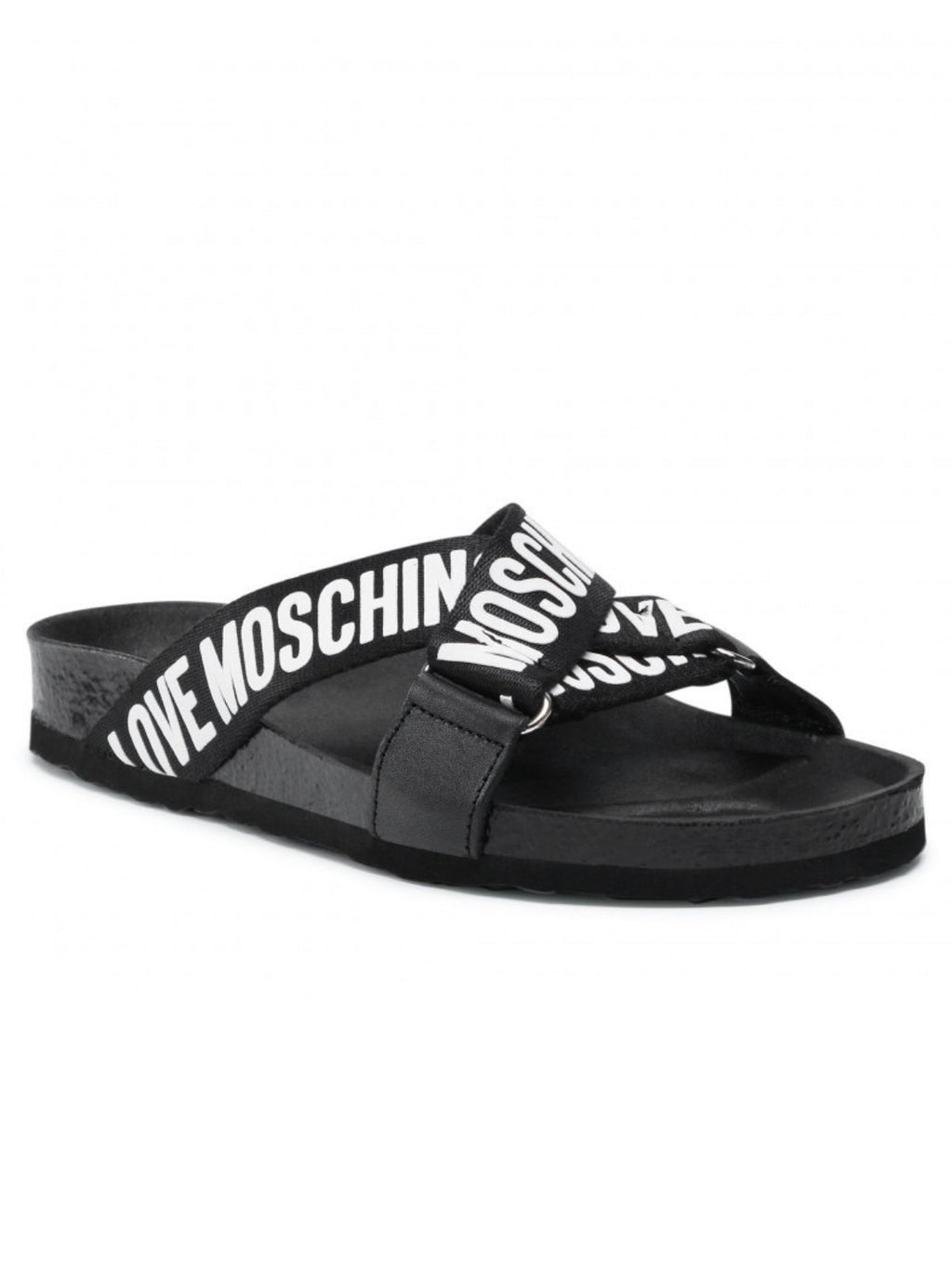 Moschino Slides - Women's Slippers - Black - JA28143G1EIX000A