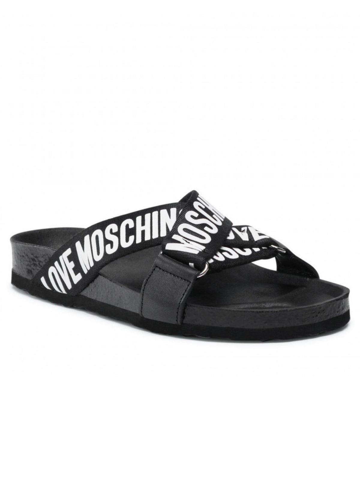 Moschino Slides - Women's Slippers - Black - JA28143G1EIX000A