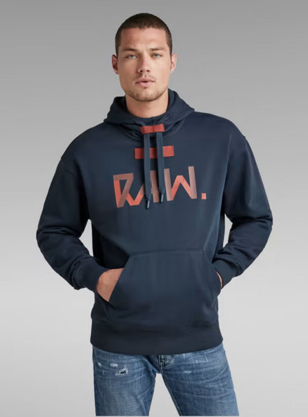 G-Star Hoodie - Raw Loose - Dk Patriot Blue - D21161-B782-7160