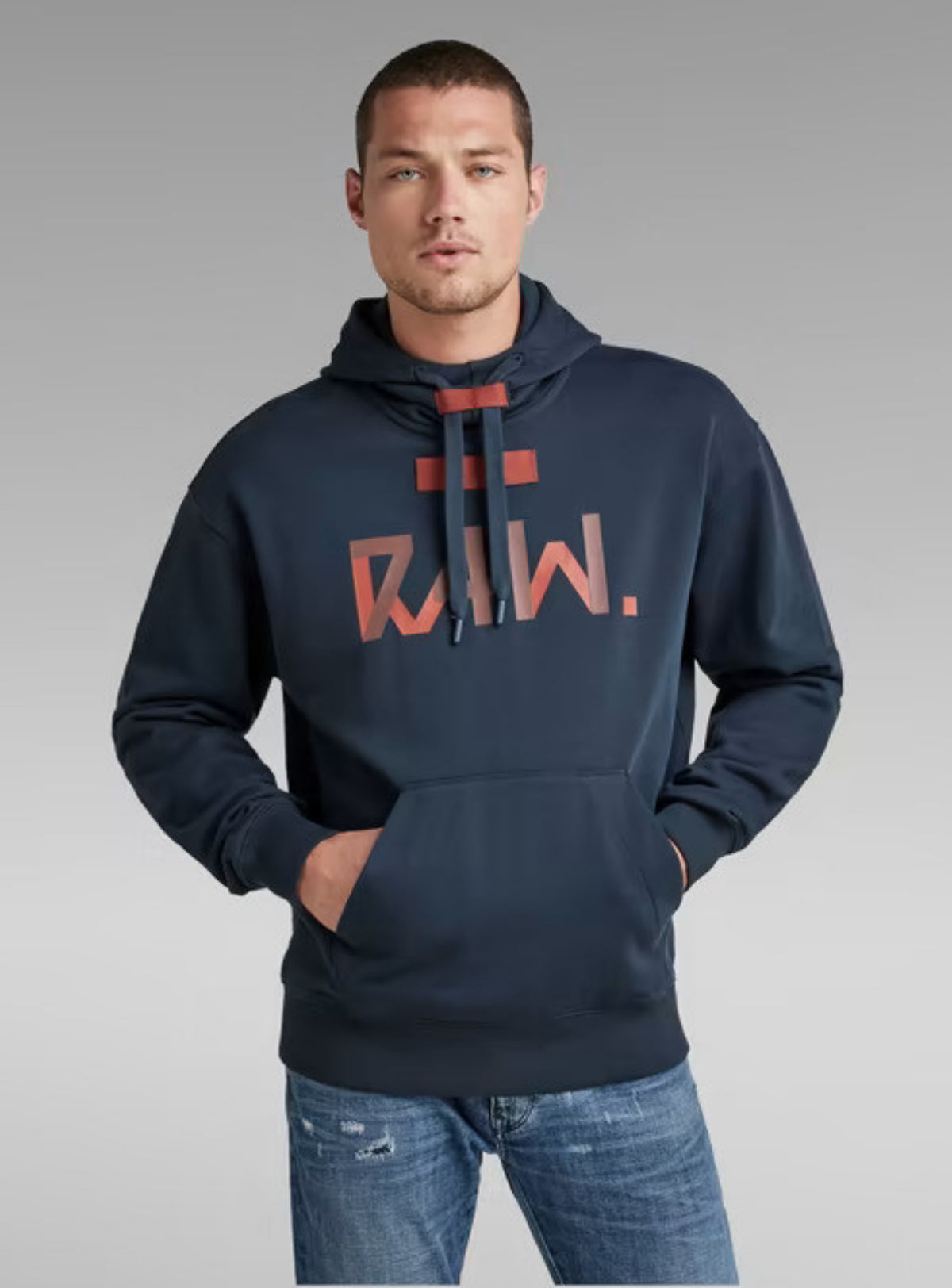 G-Star Hoodie - Raw Loose - Dk Patriot Blue - D21161-B782-7160
