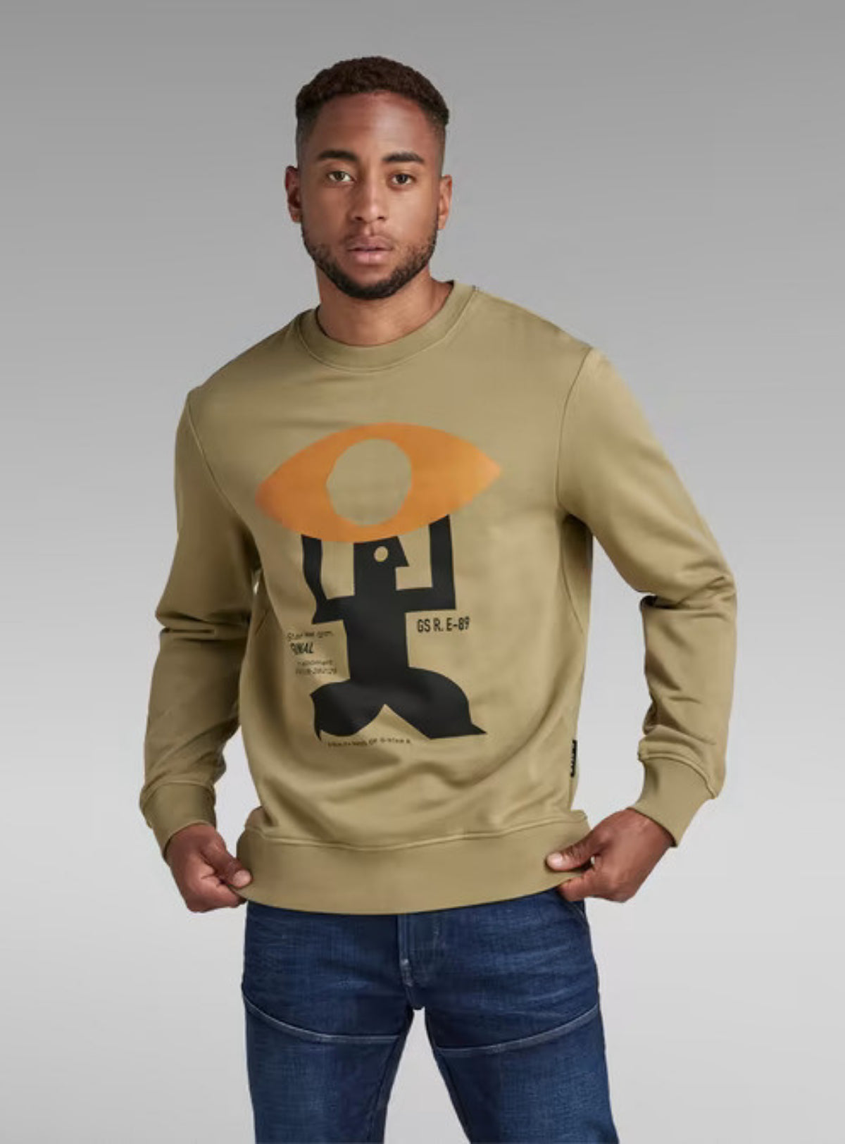 G-Star Sweater - Graphic Crew - Fresh Army Green - D21164-B782-9822