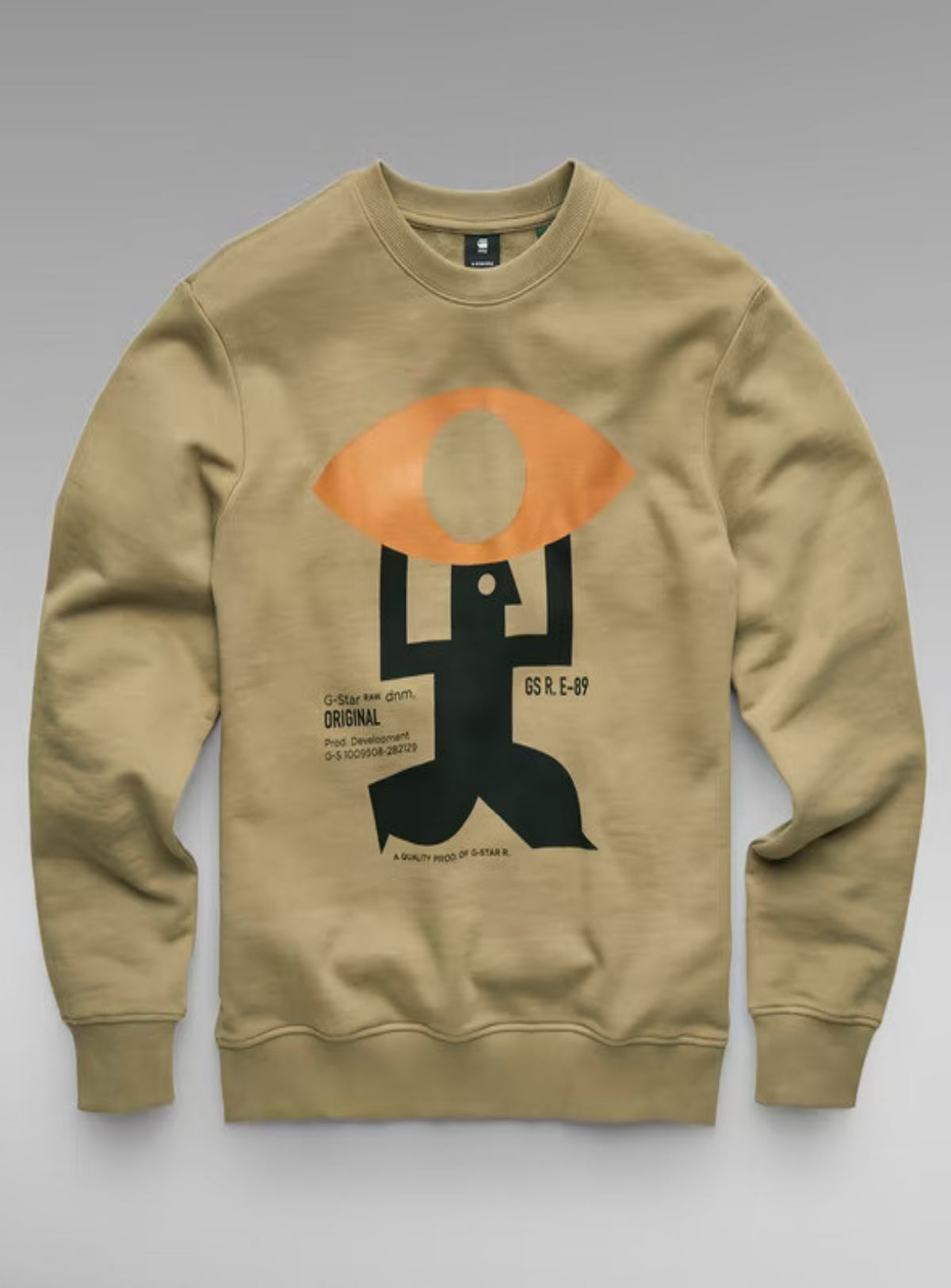 G-Star Sweater - Graphic Crew - Fresh Army Green - D21164-B782-9822