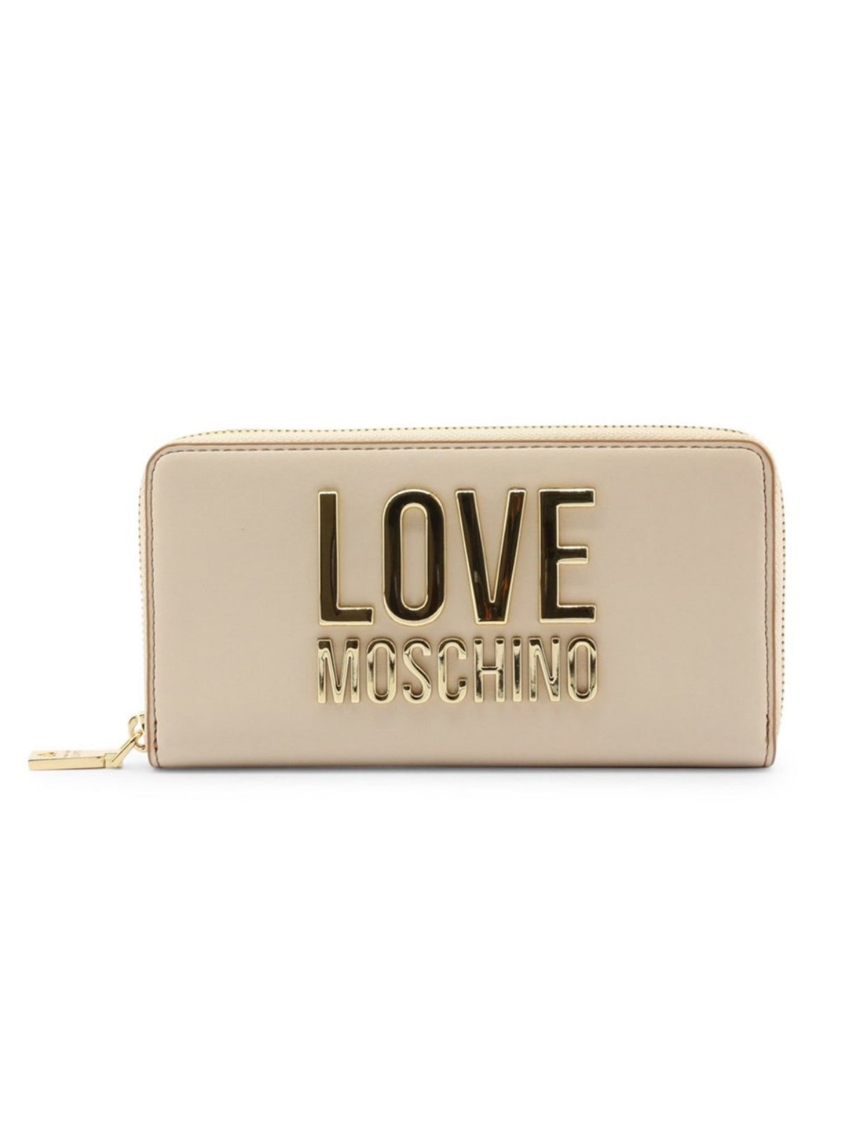 Moschino Wallet - Gold Metal Logo - Cream - JC5611PP1DLJ010A