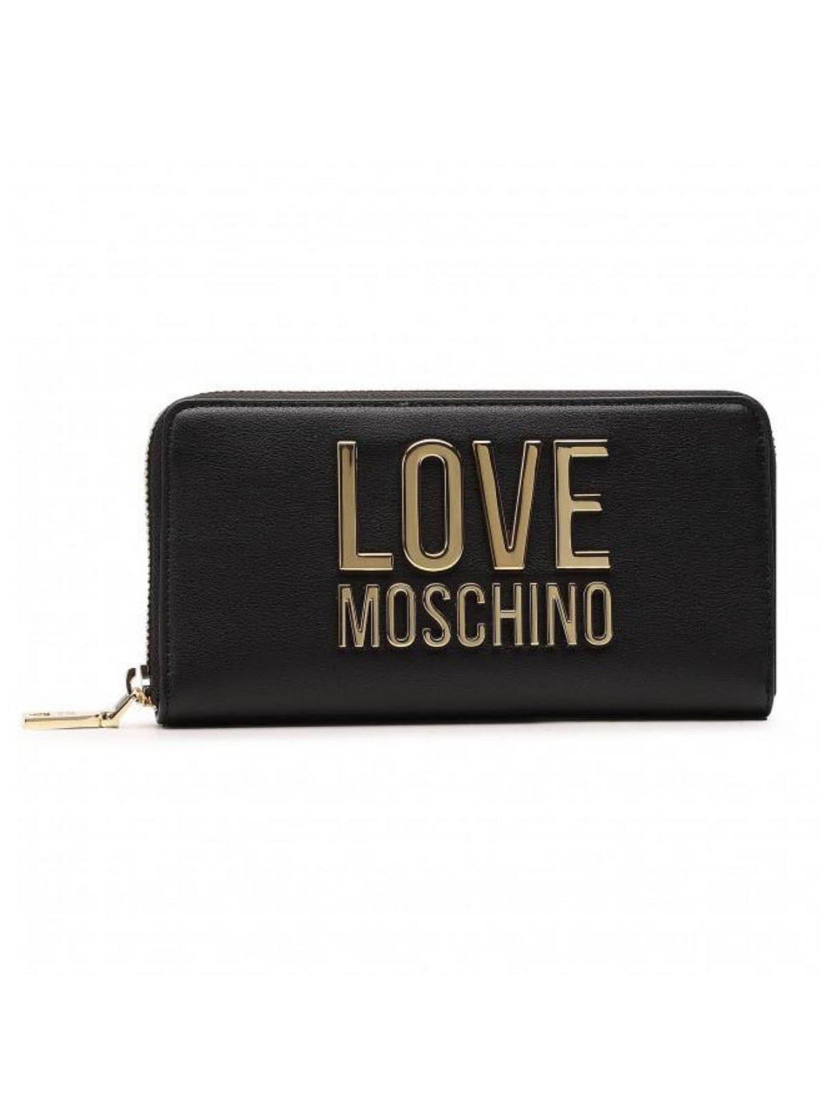Moschino Wallet - Gold Metal Logo - Black - JC5611PP1DLJ000A