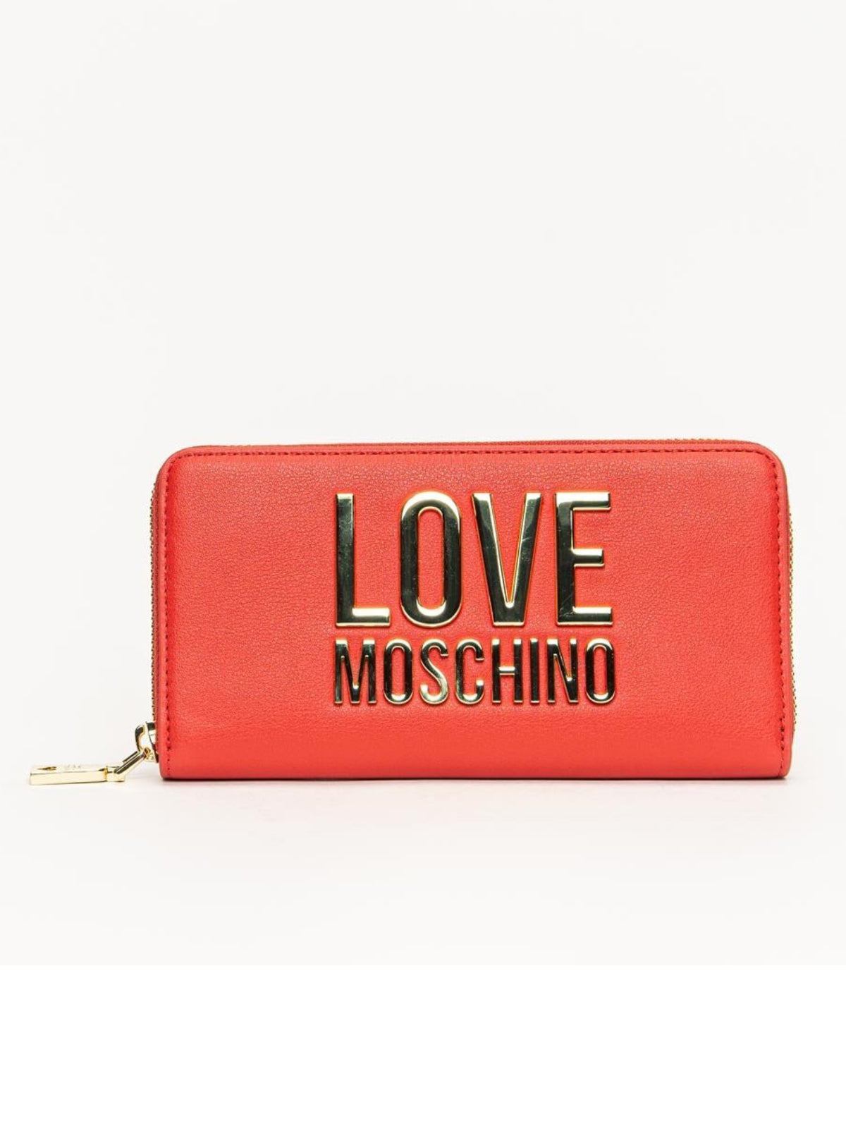 Moschino Wallet - Gold Metal Logo - Red - JC5611PP1DLJ050A