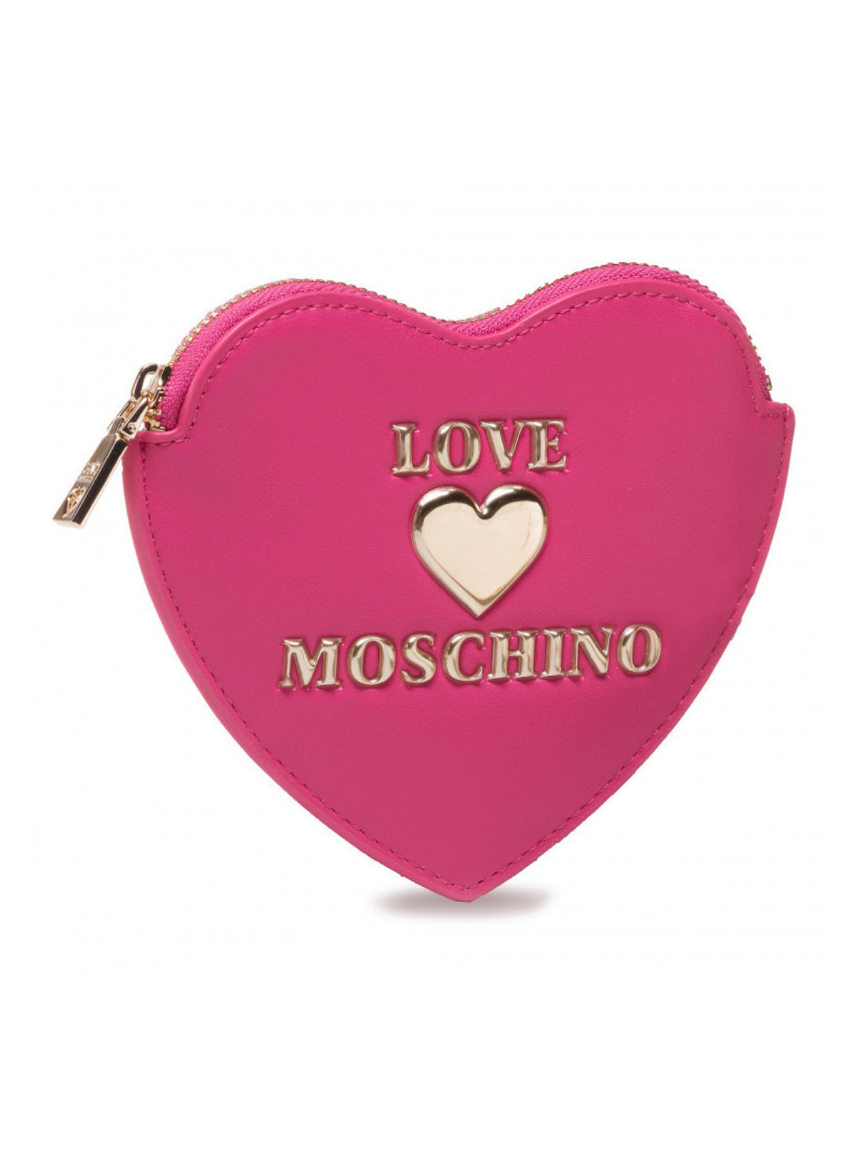 Moschino Wallet - Gold Logo Coin Purse - Pink - JC5620PP1CLF0604