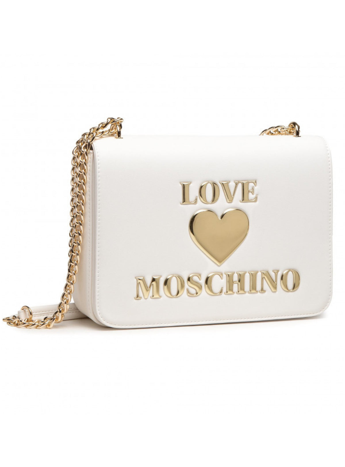 Moschino Bag - Flap Big Logo Chain Large - White - JC4054PP1CLF0100