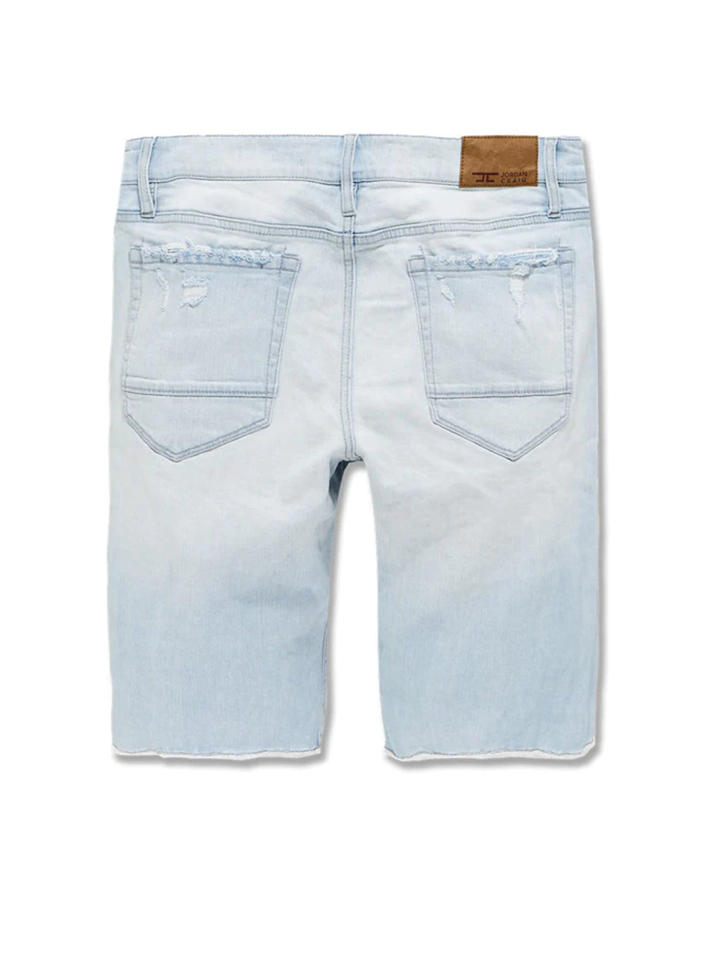 Jordan Craig Shorts - Shredded Denim - Ice Blue - J3185S