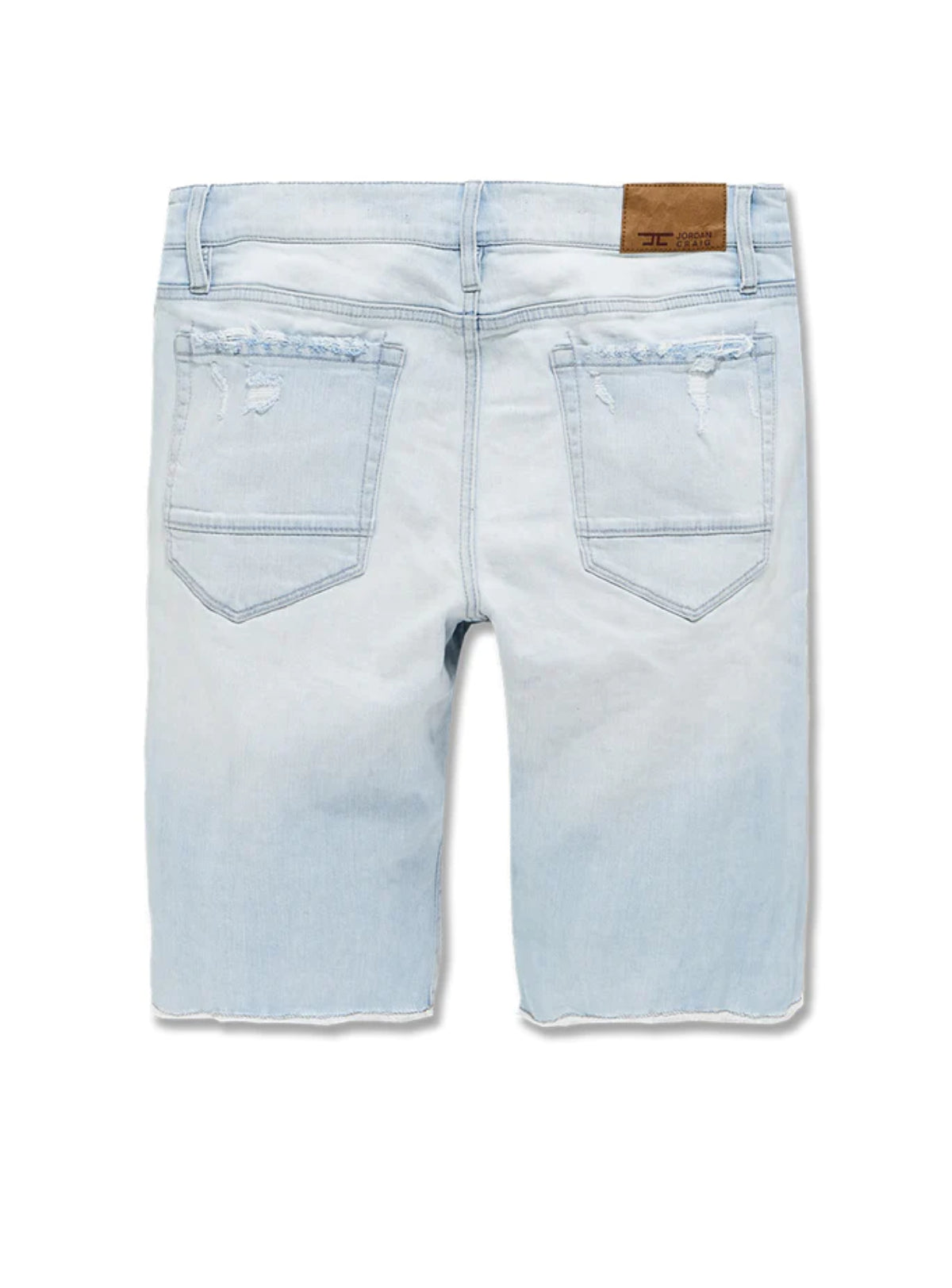 Jordan Craig Shorts - Shredded Denim - Ice Blue - J3185S